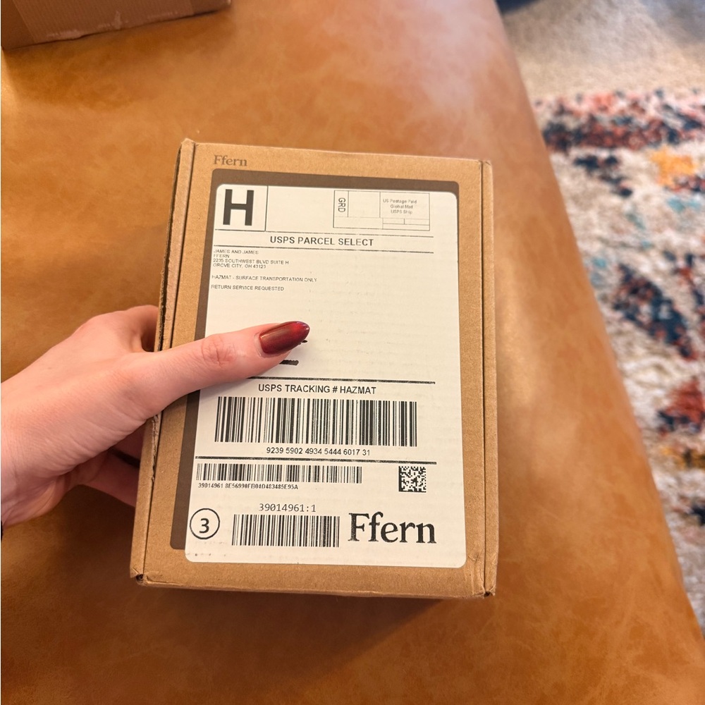 Fern Brown Shipping Box